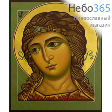  Гавриил Архангел. Икона писаная 17х21х2, цветной фон, золотой нимб, с ковчегом (Шун), фото 1 