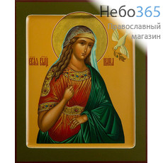  Ирина, великомученица. Икона писаная 17х21х2 см, цветной фон, золотой нимб, с ковчегом, фото 1 