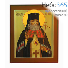  Лука Крымский, святитель. Икона писаная 22х28х3,8 см, цветной фон, золотой нимб, с ковчегом (Шун), фото 1 