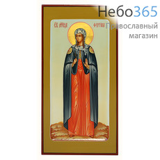  Фотина, мученица. Икона писаная (Шун) 13х25, цветной фон, золотой нимб, с ковчегом, фото 1 