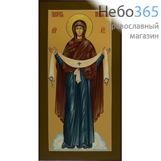  Лука Крымский, святитель. Икона писаная 13х25х2 см, цветной фон, золотой нимб, с ковчегом (Шун), фото 1 