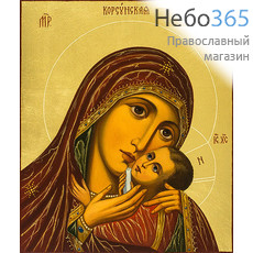  Корсунская икона Божией Матери. Икона писаная 17,5х21, золотой фон, без ковчега, фото 1 