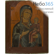  Смоленская икона Божией Матери. Икона писаная 25х30 см, без ковчега, 19 век (Кж), фото 1 