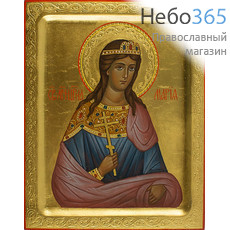  Мария, царевна страстотерпица. Икона писаная 13х16х2, золотой фон, резьба по золоту, с ковчегом, фото 1 