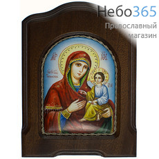  Тихвинская икона Божией Матери. Икона писаная  7,5х11, эмаль, скань, фото 1 