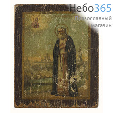 Серафим Саровский, преподобный. Икона литографическая 11х13, без ковчега, начало 20 века, фото 1 