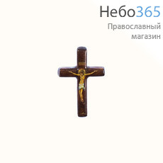  Крест с Распятием, 2х3,5 см, писаная миниатюра на дереве (У), фото 1 