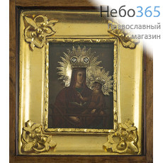  Умягчение злых сердец икона Божией Матери. Икона писаная 13х17, конец 19 века, фото 1 