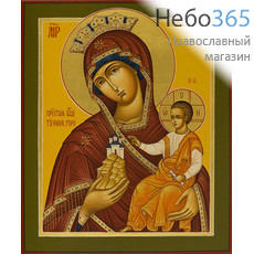 Тучная Гора икона Божией Матери. Икона писаная 19х23х2,5, цветной фон, золотые нимбы, без ковчега, фото 1 