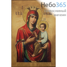  Скоропослушница икона Божией Матери. Икона на дереве 24х16, печать на левкасе, золочение, фото 1 