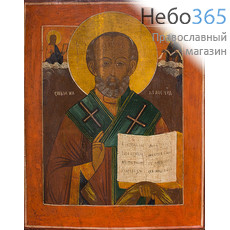  Николай Чудотворец, святитель. Икона писаная 37х47,5 см, 19 век (Ат), фото 1 