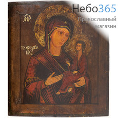  Тихвинская икона Божией Матери. Икона писаная 31х35,5 см, без ковчега, 19 век (Кж), фото 1 