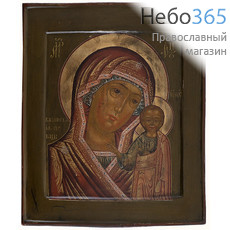  Казанская икона Божией Матери. Икона писаная 27х32,5 см, с двойным ковчегом, 19 век (Ат), фото 1 