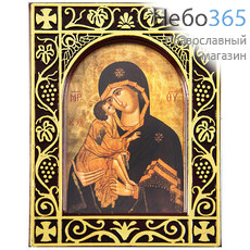  Икона на пластмассе 7х9 см, на подставке (№74) (Нпл) Божией Матери Донская, фото 1 