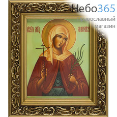  Икона в раме (Мк) 14х15, багет деревянный (В), под стеклом, ИМЕННЫЕ Алевтина Кесарийская, мученица, фото 1 
