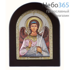 Ангел Хранитель. Икона в ризе 9,5х12 см, полиграфия, серебрение, золочение, эмаль, на деревянной основе (Ж) (GF050/2D), фото 1 