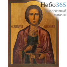  Пантелеимон, великомученик. Икона писаная 50х62 см, без ковчега, 19 век (Фр), фото 1 