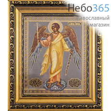 Ангел Хранитель. Икона в киоте 18х21х2,3 см (размер иконы 13х16 см), икона со стразами, багетный киот со стеклом (АМ41) (Т), фото 1 