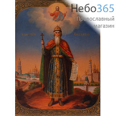  Владимир, равноапостольный князь. Икона на дереве 30х41х2,8 см, печать на холсте (Су), фото 1 
