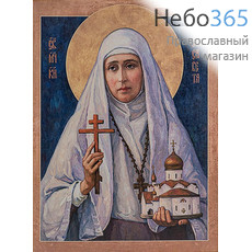  Елисавета Феодоровна, преподобномученица. Икона на дереве 30х41,5х2,8 см, печать на холсте (Су), фото 1 