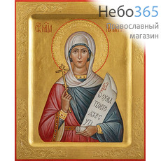  Наталия, мученица. Икона писаная 13,5х16,5х2 см, золотой фон, резьба по золоту, с ковчегом (Ст), фото 1 