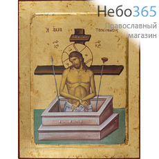  Христос во гробе (Царь Славы). Икона на дереве, 24х31х2,5 см, ручное золочение, с ковчегом (Нпл) (B6), фото 1 