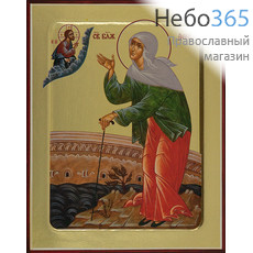  Ксения Петербургская, блаженная. Икона на дереве 13х16х2,5 см, золотой фон, с ковчегом (Зх), фото 1 