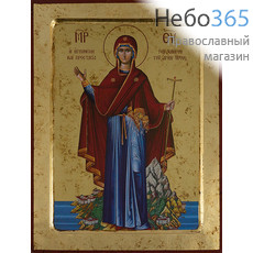  Игумения Святой Горы икона Божией Матери. Икона на дереве (МДФ) 24х30х1,9 см, золотой фон, с ковчегом (Нпл) (B6NB) (Х2847), фото 1 