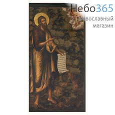  Иоанн Креститель, пророк. Икона на дереве 18х9 см, печать на левкасе, золочение (ПР-03) (Тих), фото 1 
