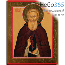  Сергий Радонежский, преподобный. Икона на дереве 27х34х1,5 см, цветная печать, ручная доработка (ТЗВ), фото 1 