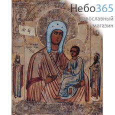  Хлебенная (Запечная) икона Божией Матери. Икона на дереве 30х37х2,8 см, печать на холсте (Су), фото 1 