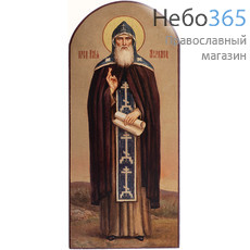  Илия Муромец, преподобный. Икона на дереве 12х5,2 см, печать на левкасе, золочение (ИМ-71), фото 1 