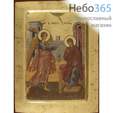  Икона на дереве, 18х24 см, ручное золочение, с ковчегом (B 4) (Нпл) Благовещение Пресвятой Богородицы (2630), фото 1 