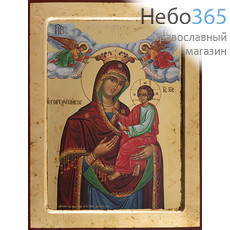  Скоропослушница икона Божией Матери. Икона на дереве (МДФ) 24х30х1,9 см, золотой фон, с ковчегом (Нпл) (B6NB) (Х2363), фото 1 