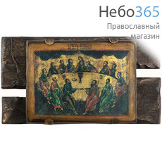  Тайная Вечеря. Деревянная композиция с иконой, 39х22х4 см, печать на холсте (Пин) (№75/1), фото 1 