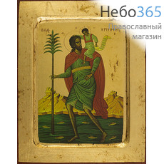  Икона на дереве, 14х19 см, основа МДФ, с ковчегом (B 2 NB) (Нпл) Христофор Ликийский, мученик (Х2453), фото 1 