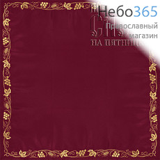  Илитон, бордо, ткань креп-сатин, вышивка, 72 х 67 см, фото 1 