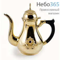  Чайник для теплоты, латунь, с позолотой №6, 2.7.0829лп (6050845), фото 1 