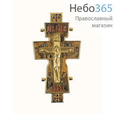  Крест параманный латунный № 1, мощевик, с позолотой, высотой 8,3 см, 2.10.0051лп (6046929), фото 1 