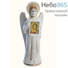  Ангел, фигура фарфоровая с иконой, без подставки, в ассортименте, высотой 12 см, Кисловодский фарфор, фото 1 