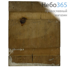  Гурий, Самон, Авив, мученики. Икона писаная 22х26 см, золотой фон, без ковчега, 19 век (Кж), фото 2 