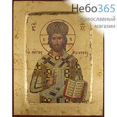  Икона на дереве, 14х18 см, ручное золочение, с ковчегом (B 2) (Нпл) Андрей Константинопольский, Христа ради юродивый (3369), фото 4 