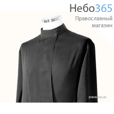  Подрясник русский, размер 58/176 черный, ткань кул-креп, фото 2 