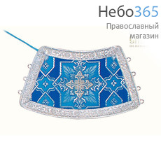  Требный комплект, голубой с серебром, шелк в ассортименте, длина 150 см (В28/37), фото 2 