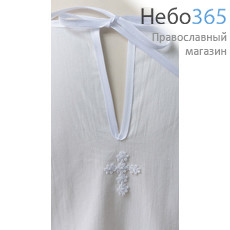  Крестильная рубашка женская, размер 60, хлопок, косая бейка, фото 2 