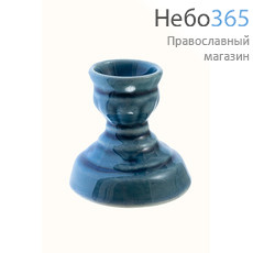  Подсвечник керамический "Ромашка" с цветной глазурью, в ассортименте (в уп. - 5 шт.), фото 2 