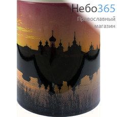  Чашка керамическая бокал, 330 мл, с цветной сублимацией, с видами монастырей и храмов, в ассортименте,, фото 3 