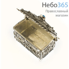  Шкатулка металлическая с чеканным узором, 7.5 х 5 х 5.5 см, 1032, фото 2 
