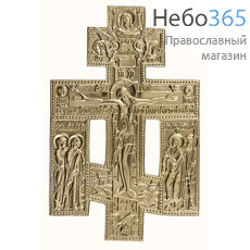  Крест металлический киотный, с предстоящими, латунное литьё, 510-2, 5542, фото 1 