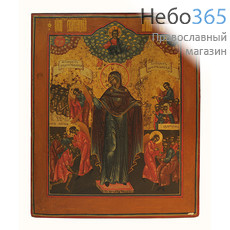  Икона писаная 27х33, Божией Матери Всех Скорбящих Радость, 19 век, фото 1 